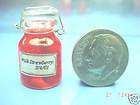 Miniature Blueberry Jam in Canning Jar E891 Dollhouse items in 