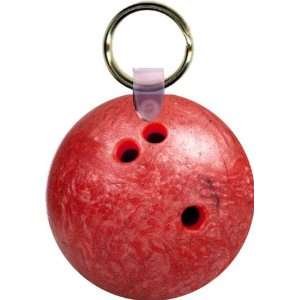  Red Bowling Ball Art Key Chain   Ideal Gift for all 
