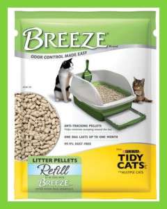 6x Tidy Cats Breeze Litter Pellet Refill 3.5 lbs Bags  