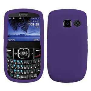   PANTECH LINK 2 P5000 Cell Phone Soft Solid Skin Cover Case (Dr Purple