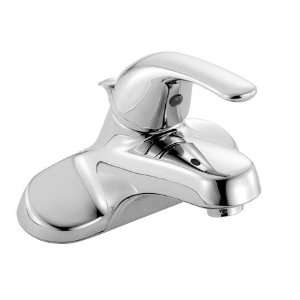   Brushed Nickel Single Handle Bathroom Faucet with Metal Lever Handle