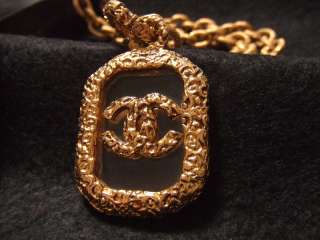 CHANEL CC coco logo vintage gold XL runway necklace Heritage Ultimate 
