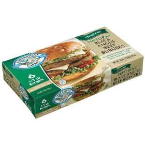 Creekstone Farms All Natural Angus Ground Beef Patties, IQF, 6 
