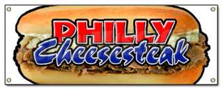 PHILLY CHEESE STEAK BANNER SIGN cheesesteak signs Philadelphia sub 