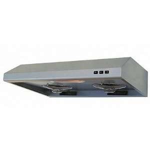 Under Cabinet Range Hood Width 30, Finish White Stainless Steel