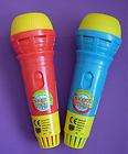 childrens boys girls red blue toy echo mike microphone voice