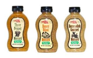 Golding Farms  Specialty Mustards Horseradish,3 Pepper, or Honey 