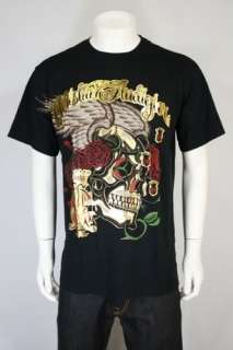 CHRISTIAN AUDIGIER Crown Of Feather & Roses Tee T Shirt  