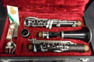 VINTAGE NORMANDY CLARINET WOOD WOODEN FRANCE 17837  