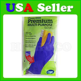  Ones Premium Thick Kitchen Cleaning Dish Washing Gloves Purple  