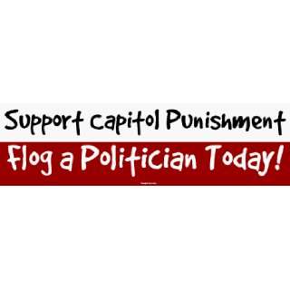 Support Capitol Punishment Flog a Politician Today MINIATURE Sticker