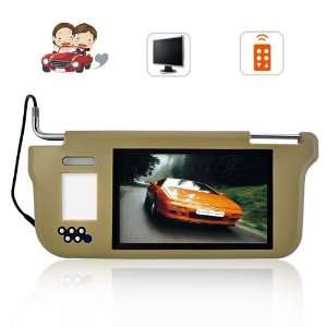  Sun Visor with 9 Inch LCD Monitor (Beige, Left) In car 