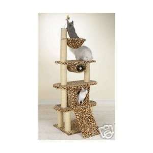   Meow Town Leopards Den Kitty Cat Condo Tower 75 H