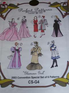  PATTERNS #CS G4 (COMPLETE COLLECTION)   15½ GENE DOLL COSTUME 