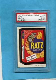 1967 Topps Wacky Packages Die Cut Ratz Crackers PSA 4  