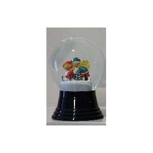  Kids on Sled Snow Globe 