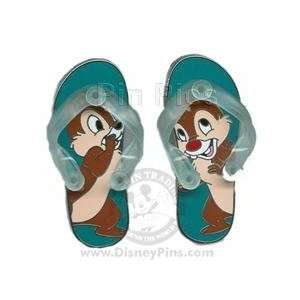  Disney Pins   Chip and Dale   Sandals / Flip Flops   2 Pin 