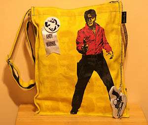  Warhol Elvis gun Tote Bag Purse NYC Loop laptop bag Super Cute  