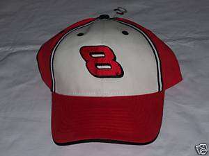 NASCAR #8 Dale Earnhardt Jr Red and White Cap Hat  