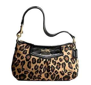 com Coach Ocelot Cheetah Animal Print Top Handle Demi Pouch Bag Purse 