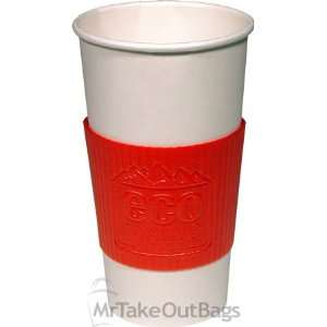  Red EcoSleeve Foam Coffee Cup Sleeve (1200/case) Kitchen 