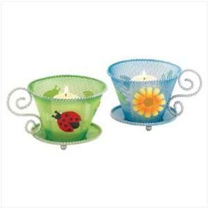  COFFEE CUP CANDLEHOLDER SET