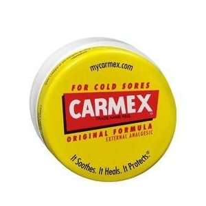  Carmex For Cold Sores Original Lip Balm Jar 12X.5oz 