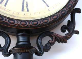 Tall Standing Iron Floor Clock, Dual Face Antique Style  