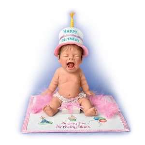   The Birthday Blues Miniature Collectible Baby Doll Toys & Games