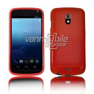 Samsung Galaxy Nexus i515 SOLID TPU Skin Case Cover   RED SOLID COLOR 