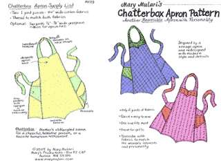 Chatterbox Reversible Apron Pattern by Mary Mulari  