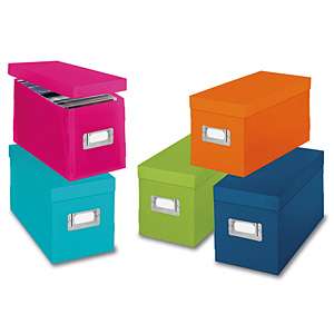 Colorful CD Storage Organizer Boxes (25374d) 038861049869  