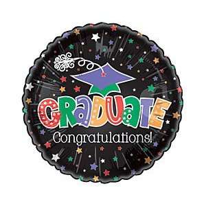  Graduate Congratulations Black Star 18 Balloon Mylar 