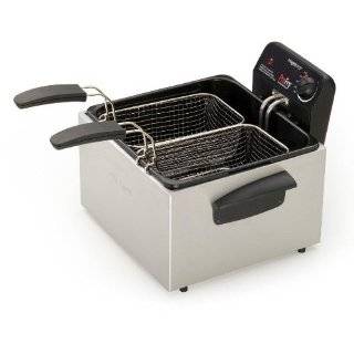   Stainless Steel Dual Basket Pro Fry Immersion Element Deep Fryer