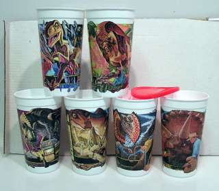   1992 JURASSIC PARK McDonalds Dinosaur Cups T Rex/Raptor/More  