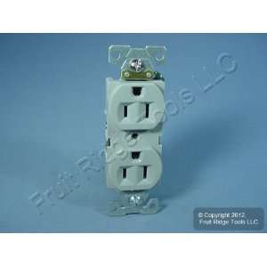  Cooper Wiring Gray COMMERCIAL Outlet Duplex Receptacle 15A 