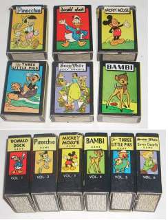 Vintage 1940s Disney Mickey Mouse Library Card Games  