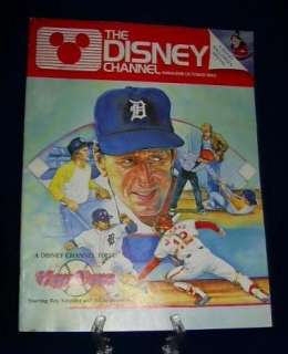 Disney Channel Magazine 1983 SPECIAL EDITION baseball fans, Mickey 