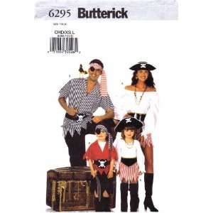  Butterick 6295 Sewing Pattern Girls Boys Pirate Costume 
