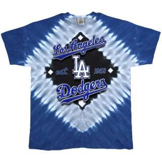 Los Angeles Dodgers In Field Tie Dye T 2X  