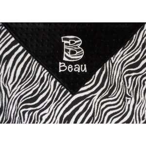  Personalized Zebra Print Cuddle Blanket Baby