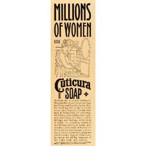 1906 Vintage Ad Cuticura Soap Skin Rash Cure Ointment   Original Print 