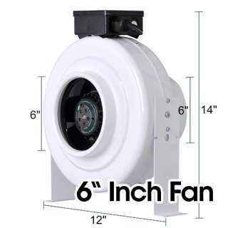   CYCLONE 4,6,8,10,12 inch Inline Duct Fan Blower CFM HYDROPONICS
