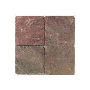  Tumbled Natural Stone Slate Mosaics Copper 4x4in