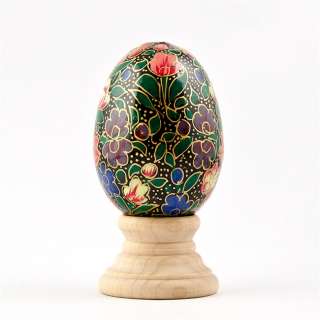 Milia Wooden Easter Egg, Hand Painted Easter Egg  