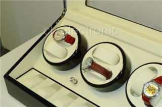 ALG Luxury 8 Automatic Watch Winder Display Case Box  