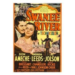  Swanee River, Don Ameche, Andrea Leeds, Al Jolson on 