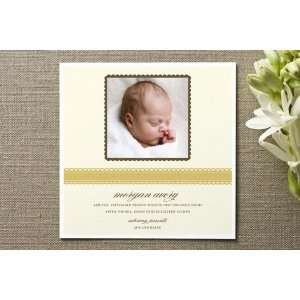   Ribbon Wrap Birth Announcements by Annie Clark