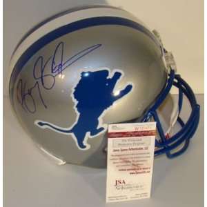 Barry Sanders Signed Helmet   F S JSA WITNESS   Autographed NFL 