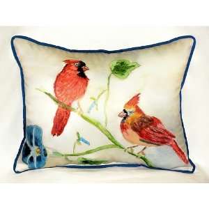  Betsy Drake HJ270 Betsys Cardinals Art Only Pillow 15x22 